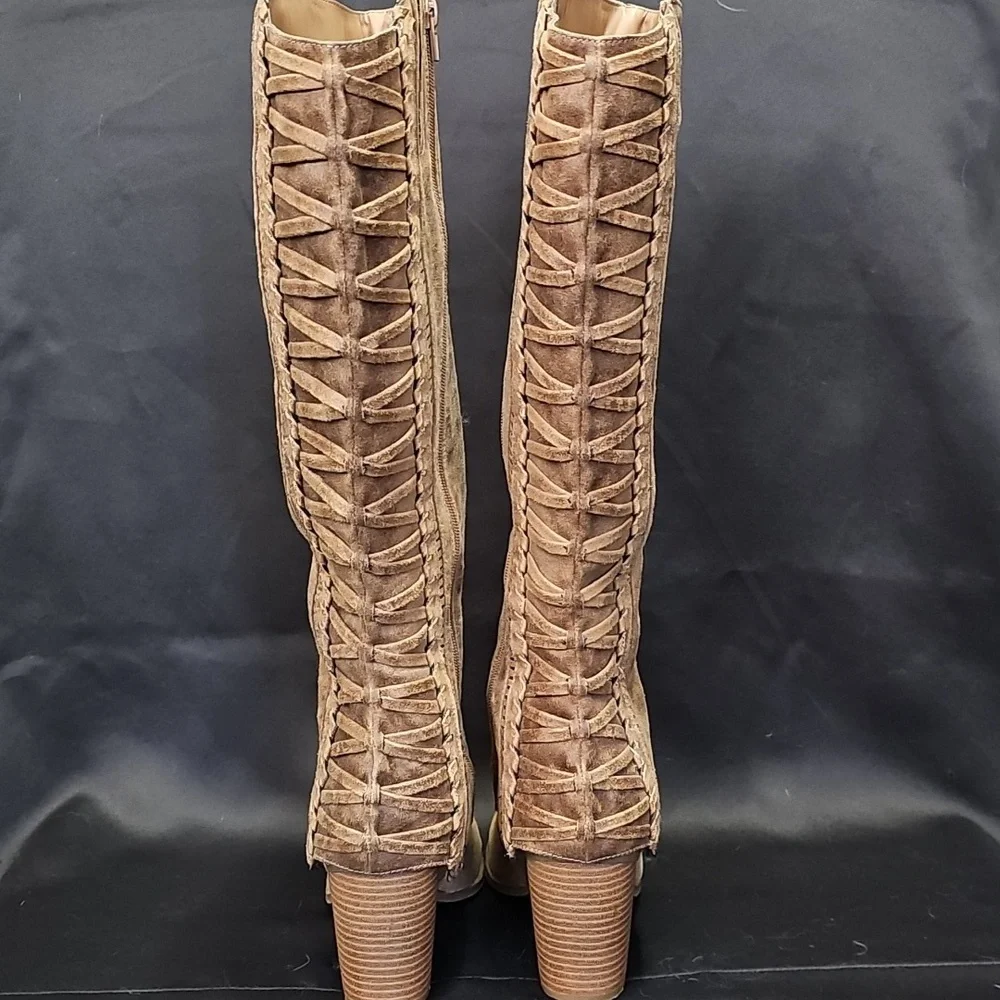 Fergalicious Brown Over the Knee Boots - Picture 3 of 8